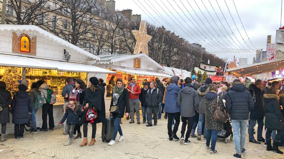 Mercado de Natal de Paris Jardim des Tuileries