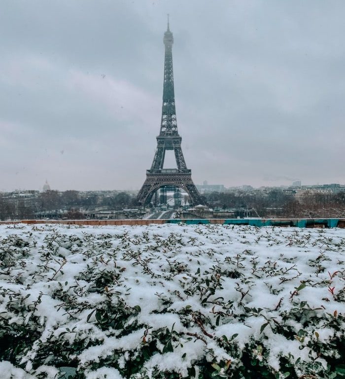 Paris com neve